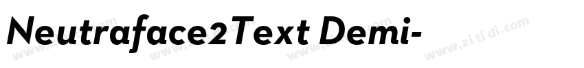 Neutraface2Text Demi字体转换 Neutraface2Text Demi字体转换
